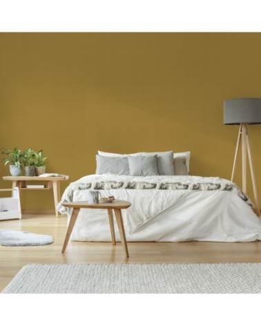 Papier peint intissé velvet uni ocre 1005x52cm