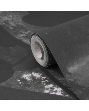 Papier peint panoramique intissé chute d'eau Elin gris 200x280cm