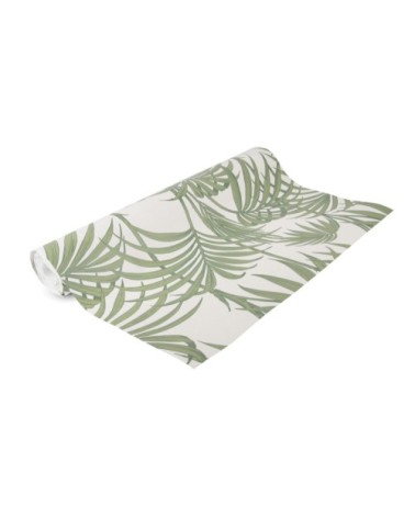 Papier peint intissé Honolulu vinyle vert blanc 1005x52cm