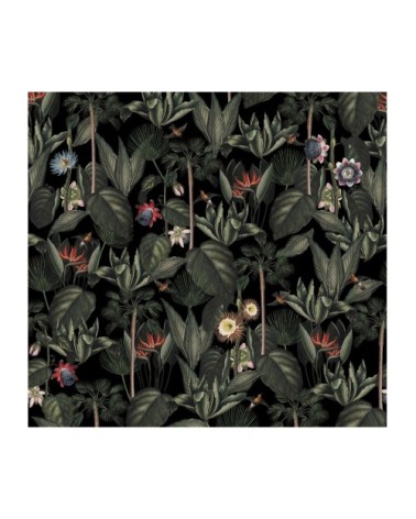 Papier peint panoramique intissé jungle Yara multicolore 300x280cm