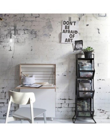 Papier peint panoramique intissé mur briques loft blanc 300x300cm