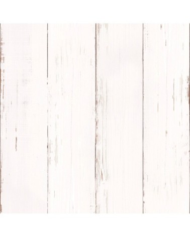 Papier peint intissé bois naturel blanc 1005x52cm