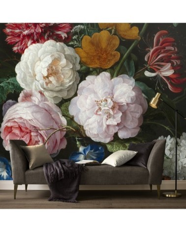 Papier peint panoramique intissé fleurs Eloïse 300x280cm