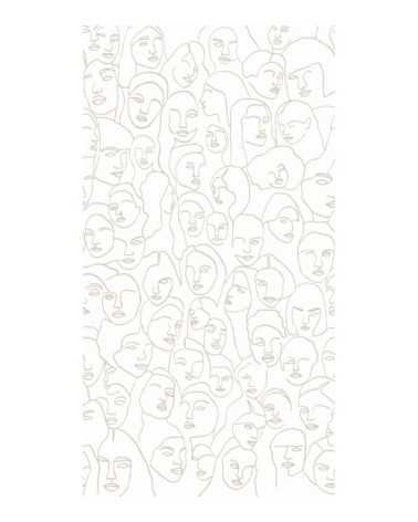 Papier peint panoramique intissé visages 280x150cm