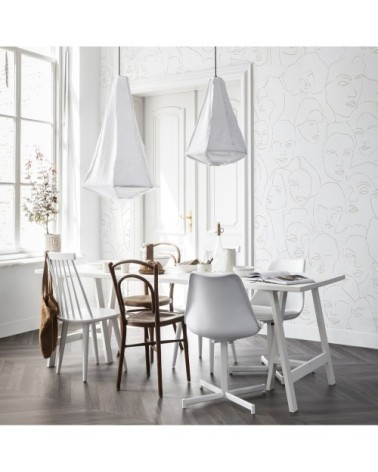 Papier peint panoramique intissé visages 280x150cm