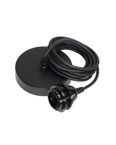 Suspensions plafonnier 1 fil noir