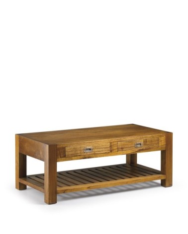Table basse en bois marron L120