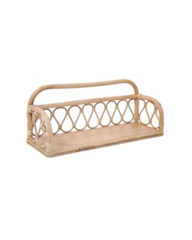 Étagère murale rotin