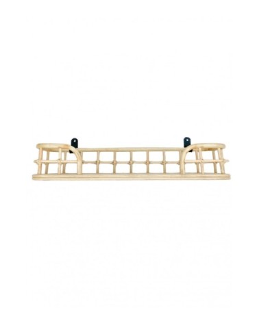 Etagère rotin naturel et métal