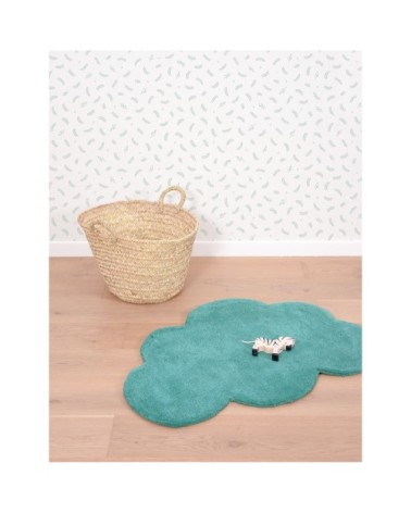 Tapis nuage en Coton Vert émeraude