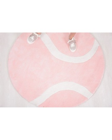 Tapis ballon en Coton Rose