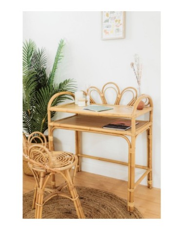 Bureau en rotin naturel