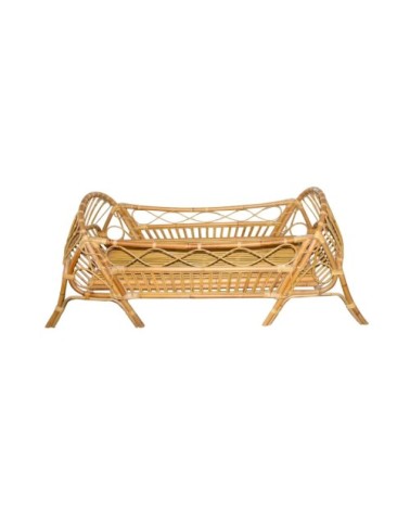 Lit enfant en rotin naturel