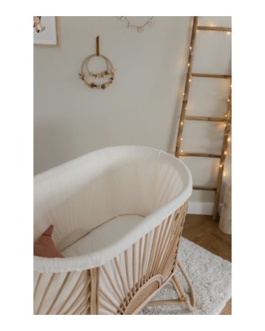 Berceau bébé en rotin naturel et cannage