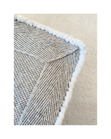 Tapis forme maison en Coton Rose