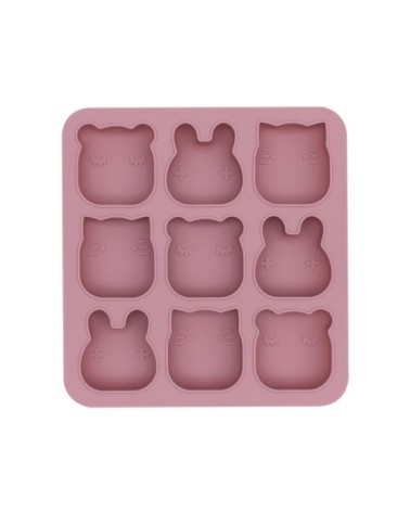 Moule multiportions en silicone  Vieux rose