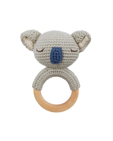 Anneau de dentition en crochet koala  Bleu