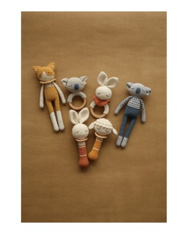 Anneau de dentition en crochet koala  Bleu