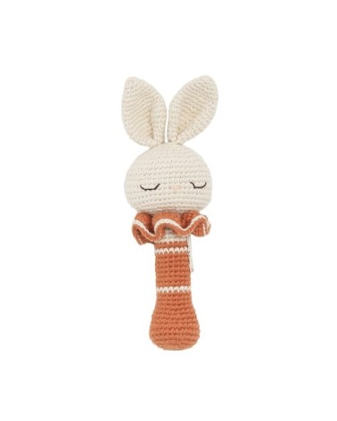 Hochet en crochet lapin  Brique