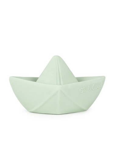 Jouet de bain bateau origami  Menthe