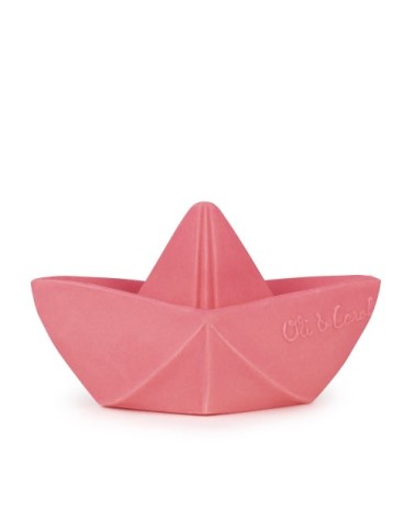 Jouet de bain bateau origami  Rose