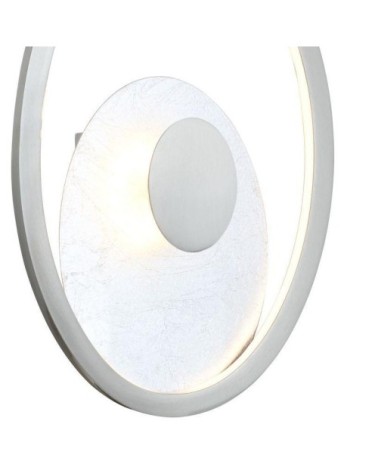 Applique métal gris led