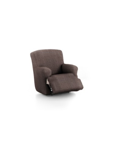 Housse de fauteuil relax XL extensible marron 60 - 110 cm