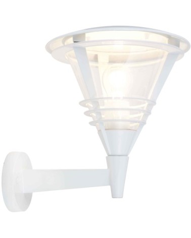 Applique extérieur en métal blanc