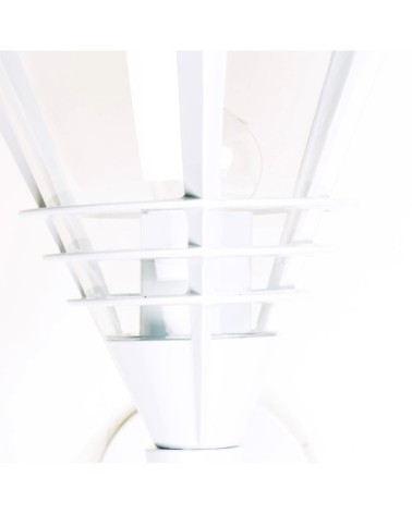 Applique extérieur en métal blanc