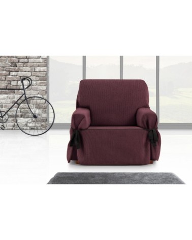 Housse de fauteuil avec des rubans Bordeaux 80 - 120 cm