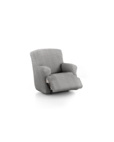 Housse de fauteuil relax XL extensible gris clair 60 - 110 cm