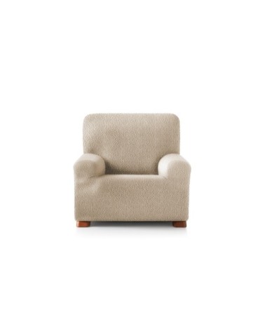 Housse de fauteuil extensible beige 80 - 130 cm