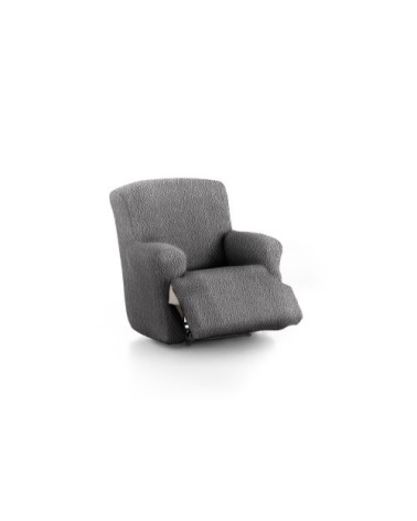 Housse de fauteuil relax XL extensible gris foncé 60 - 110 cm