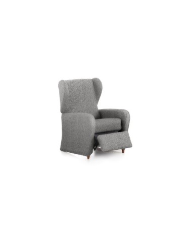 Housse de fauteuil relax extensible gris clair 60 - 85 cm