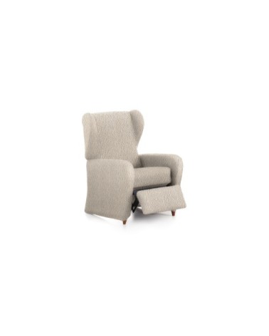 Housse de fauteuil relax extensible écru 60 - 85 cm