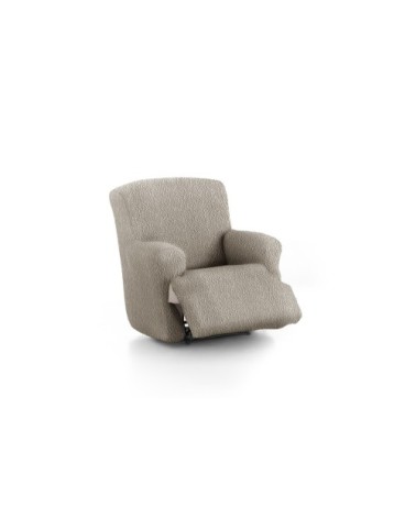 Housse de fauteuil relax XL extensible taupe 60 - 110 cm