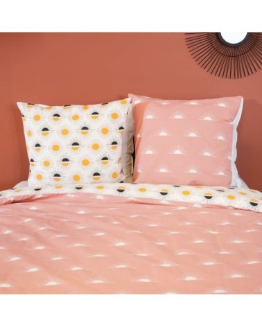 Parure de couette 100% coton 57 fils imprimée 260x240cm 2 taies