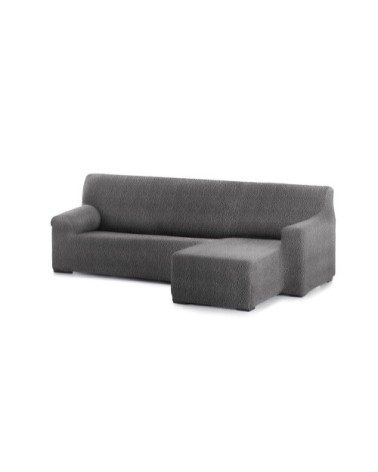 Housse de canapé en L droite b/c gris foncé 250 - 360 cm