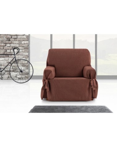 Housse de fauteuil avec des rubans orange 80 - 120 cm