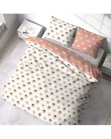 Parure de couette 100% coton 57 fils imprimée 260x240cm 2 taies