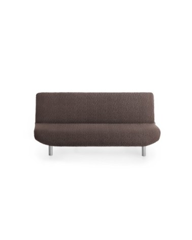 Housse de canapé click clack extensible marron 180 - 230 cm