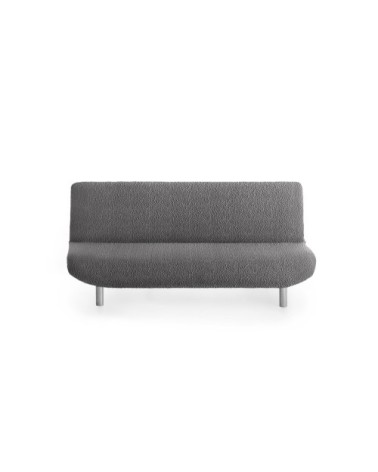 Housse de canapé click clack extensible gris foncé 180 - 230 cm