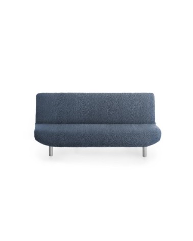 Housse de canapé click clack extensible bleu 180 - 230 cm
