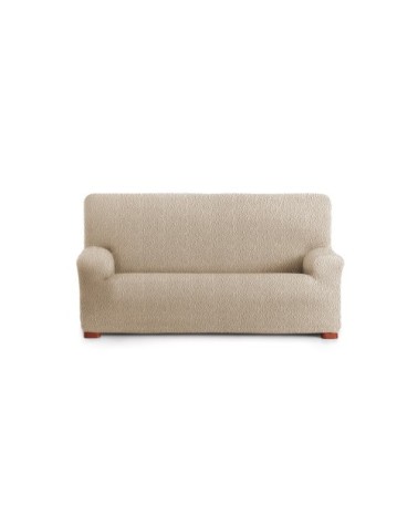 Housse de canapé 3 places extensible beige 180 - 260 cm